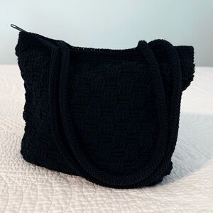 SAK Black Textured Shoulder Bag